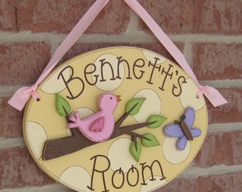 Custom Personalized Name or Word Oval Sign for children, home, desk, shelf, decor