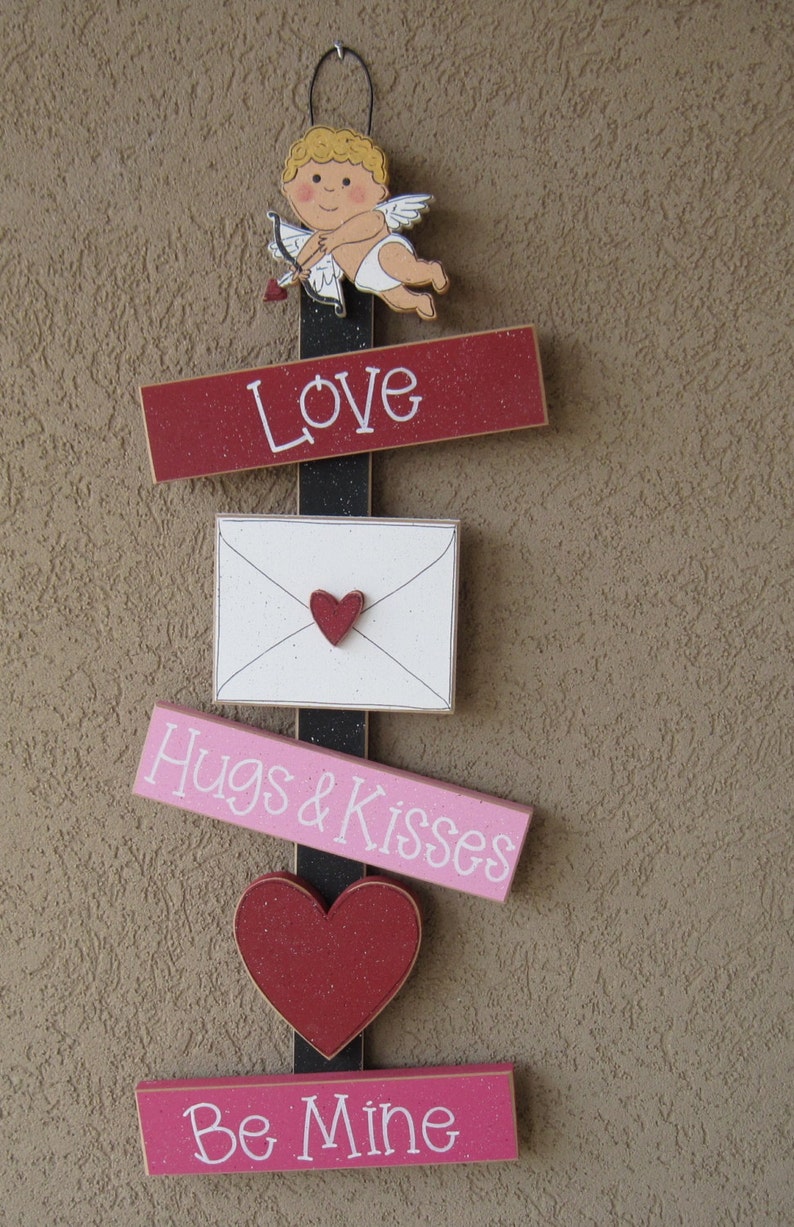 VALENTINE Thoughts, cupid, love letter, heart, wall, door, office, and home decor image 3