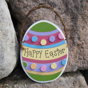 LARGE EASTER EGG for Easter wall and door hanging decor