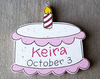 Monthly welcome BIRTHDAY CAKE Decoration (no sign included) for wall and home decor