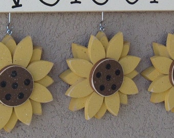 MONTHLY WELCOME SUNFLOWERS Decorations (no sign included) for wall and home decor