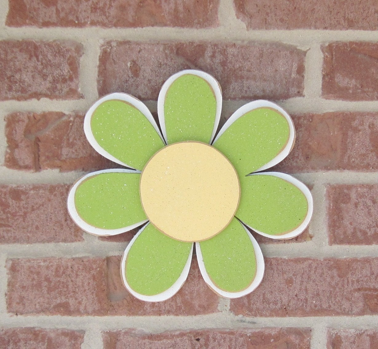 LIME GREEN Layered DAISY for Wall Hanging Girl Bedroom or Etsy