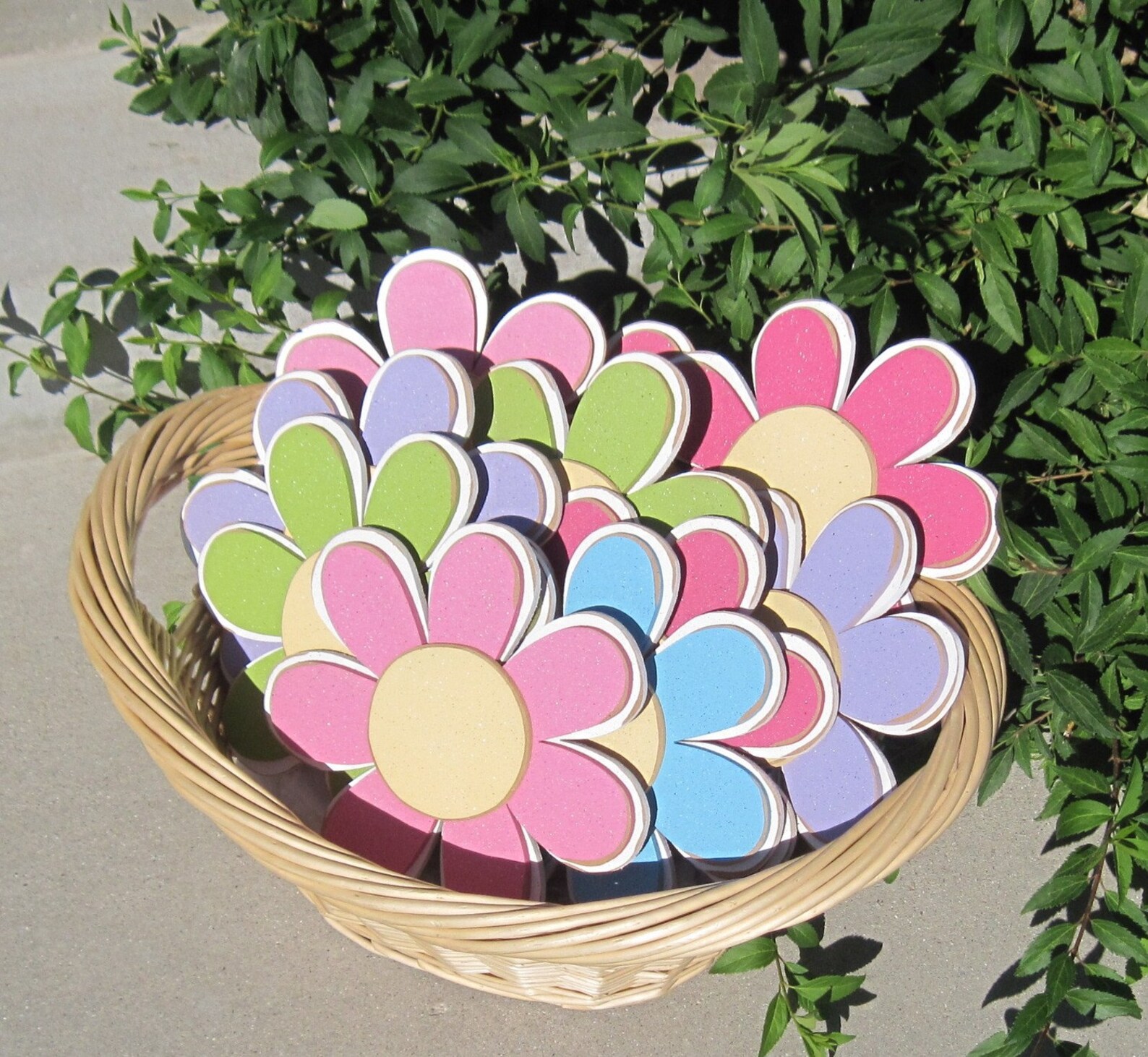 Hot Pink LAYERED DAISY for Wall Hanging Girl Bedroom or Home Etsy