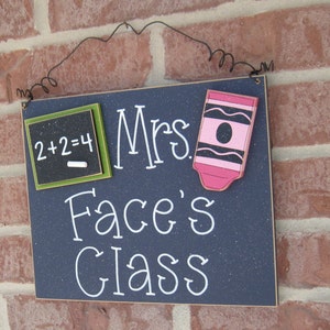 Custom Teacher Personalized Name or Word Sign for Children, Home, Desk ...