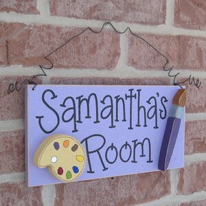 Custom Personalized Name or Word Sign for children, home, desk, shelf, decor image 4