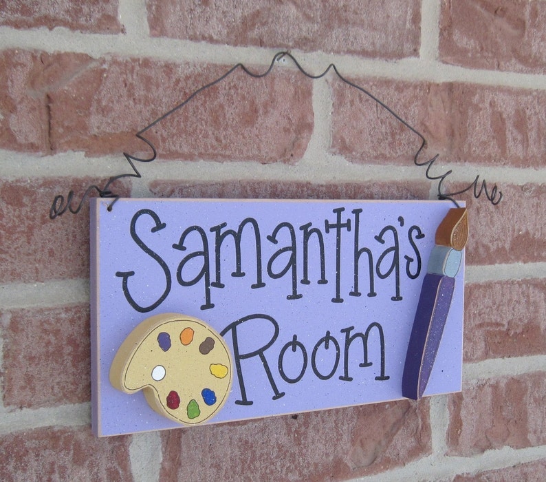 Custom Personalized Name or Word Sign for children, home, desk, shelf, decor image 4