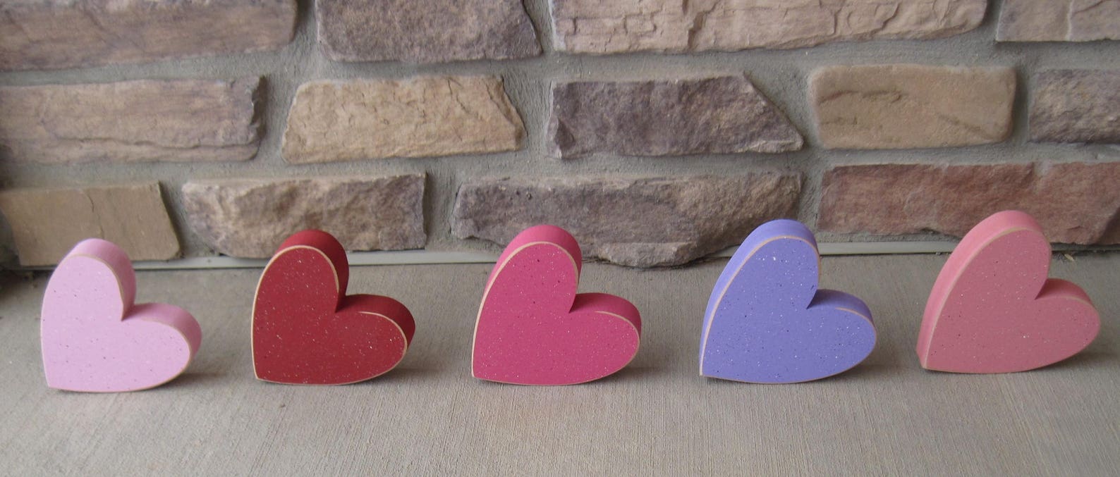 Free Standing HEARTS SET of 5 for Valentines Day and Home Etsy