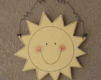 Hanging Sunshine sign for wall, door hanger, and  home decor