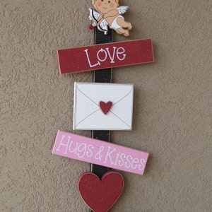 VALENTINE Thoughts, cupid, love letter, heart, wall, door, office, and home decor image 2