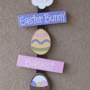 EASTER Thoughts, bunny, easter egg, easter basket, wall, door, office, and home decor