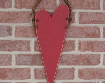 LONG HANGING HEART for valentine, February, door and wall hanging decor
