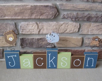 CUSTOM Name or Word BLOCKS for children, home, desk, shelf, decor