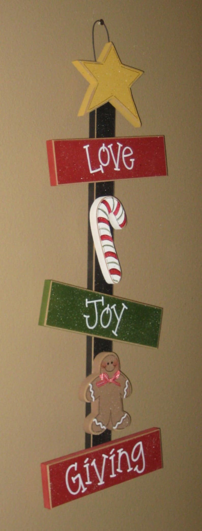 CHRISTMAS LOVE, Joy, and GIVING for Christmas, noel, wall, door, office, and home decor image 2