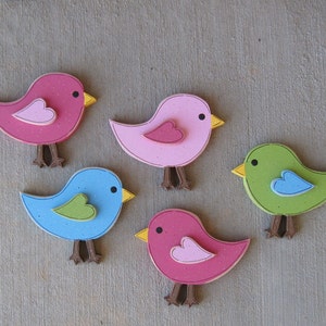 ONE four inch BIRD for wall hanging bedroom, home or girl room decor image 2