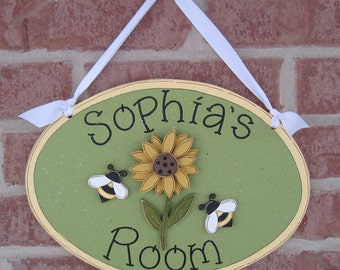 Custom Personalized Name or Word Oval, square or rectangle Sign for children, home, desk, shelf, decor