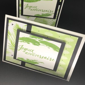 Cartes de souhait, artisanale, fait main, handmade card, blank, sans texte, merci, thank you, lot de 8 cartes image 7