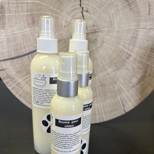 Brume de toilettage pour chiens : spray désodorisant pour animaux de compagnie