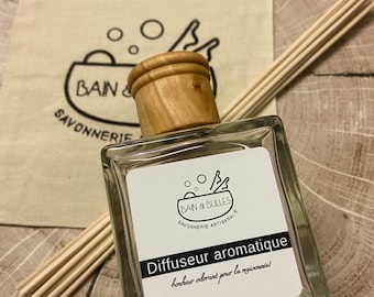 Diffuseur aromatique avec bâton de rotin de bambou, parfum de maison, reed diffuser, house perfume, home fragrance