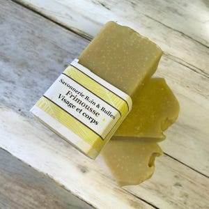 Savon Peau de pêche , fait main, soie, lait de coco, hydratant, doux, sans parfum, visage et corps