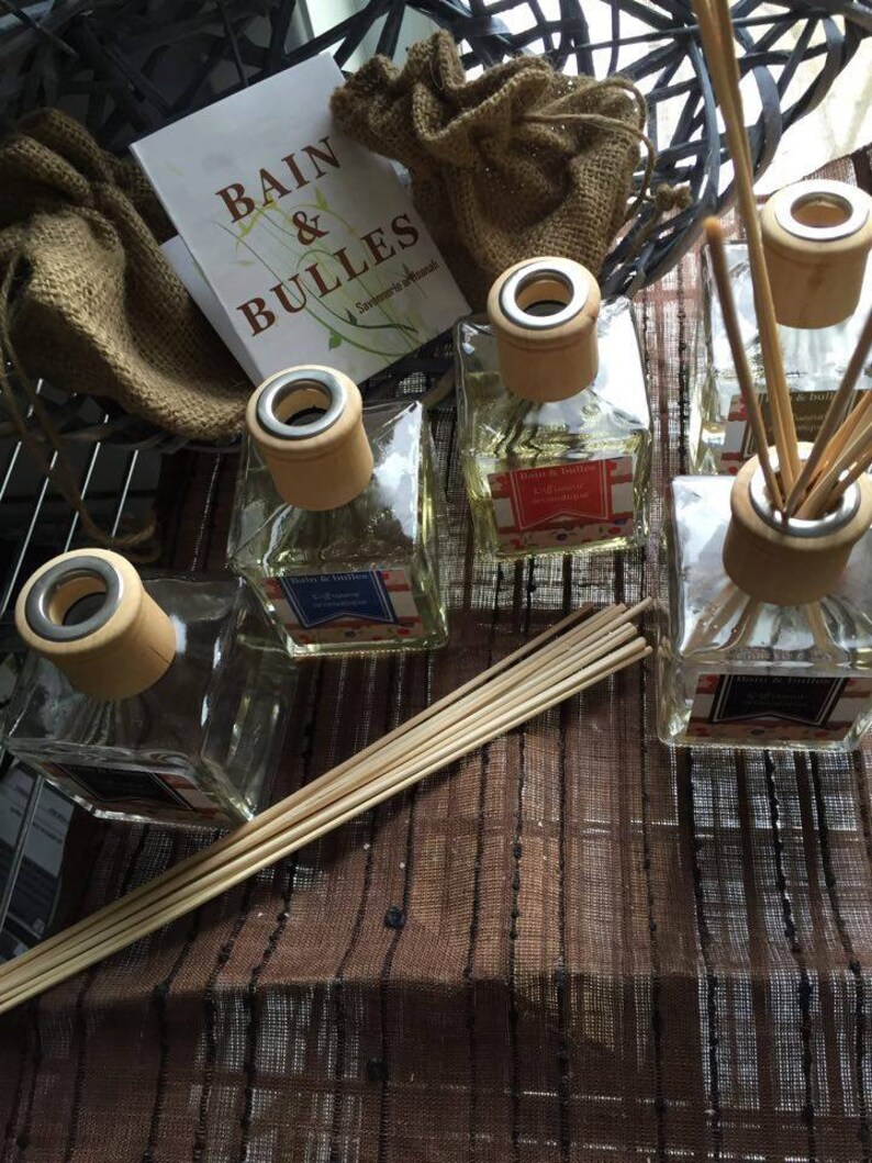 Diffuseur aromatique avec bâton de rotin de bambou, parfum de maison, reed diffuser, house perfume, home fragrance image 9