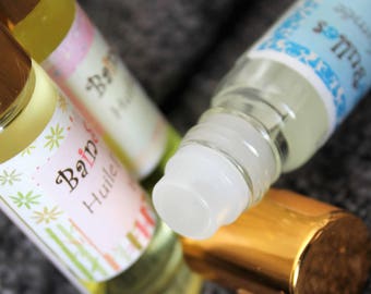 Huile parfumée de corps, parfum roll-on, parfum flacon à bille, parfum