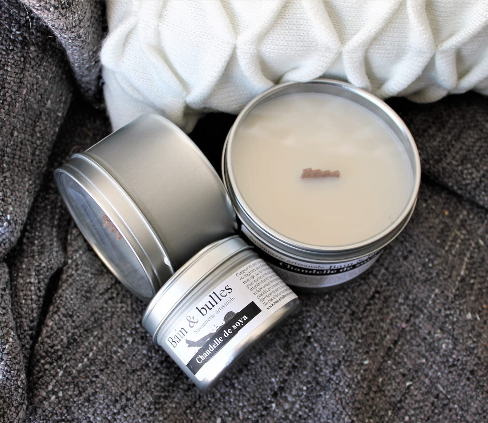 Chandelle de cire de soya massage candle natural candle Etsy