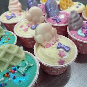 Mini Bath Bomb & Soap Gift Set: Hydrating Cocoa Butter, Party Favors