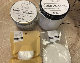 Savon cake vaisselle, zéro déchet, savon vaisselle, tawashi, jute, coton, acrylique, scrubby cake soapdish