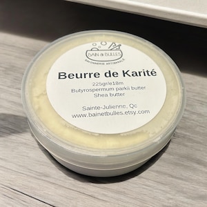 Beurre de karité pur, manteca de karité, hidratante