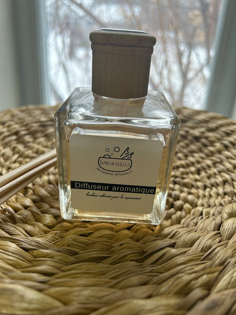 Diffuseur aromatique avec bâton de rotin de bambou, parfum de maison, reed diffuser, house perfume, home fragrance image 8