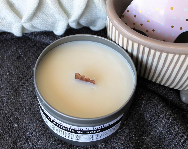 Chandelle 14oz De Cire De Soya Massage Candle Natural Etsy