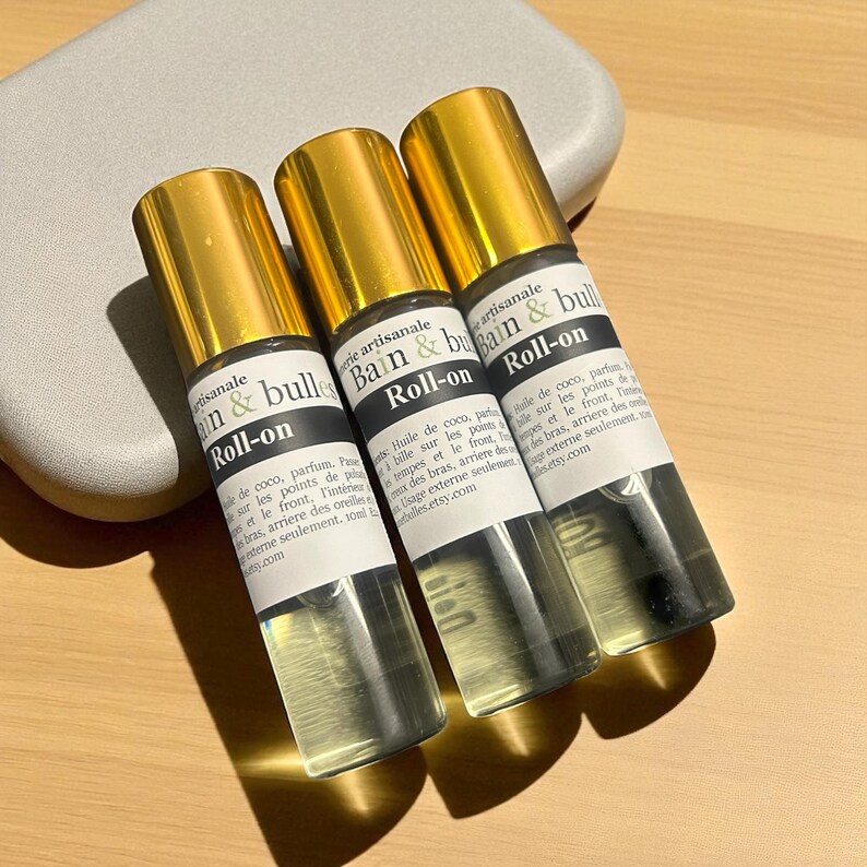 Huile parfumée, parfum, aromathérapie, huile essentielle, détente, relaxation, concentration, roll-on, à bille image 1