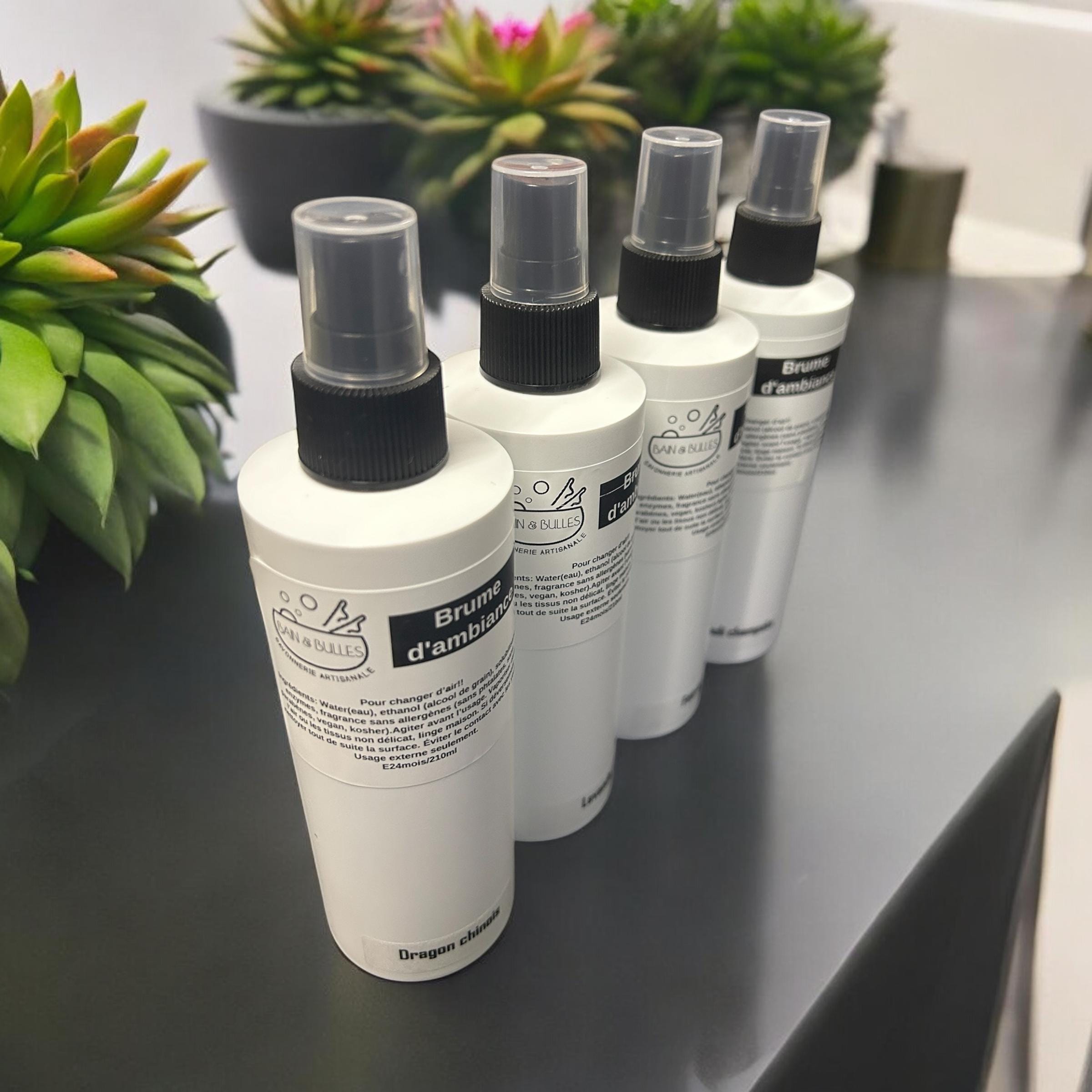 Brume d'ambiance naturelle, sans allergènes, scent-bon, parfum de maison, chasse odeur