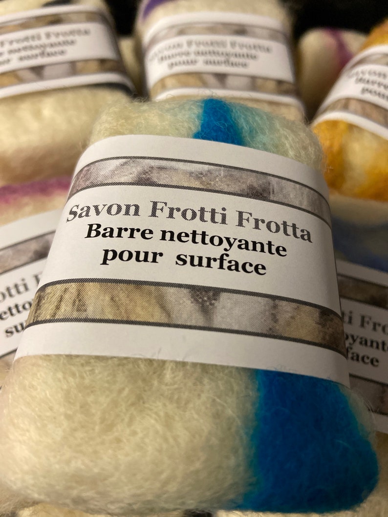 Savon du pays, nettoyant, frotti frotta, crème récurante solide, zéro-déchet, multi surfaces, savon de ménage image 2