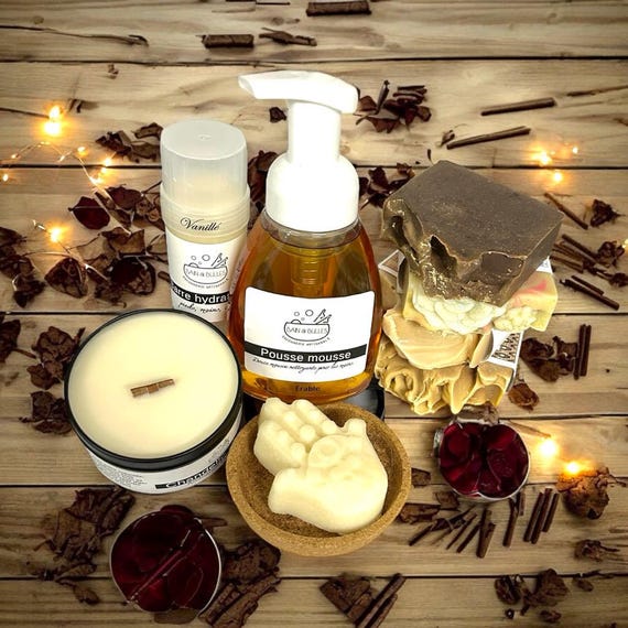 Ensemble cadeau fait main, naturel, cadeau, panier cadeau, fete des meres, anniversaire, retraite