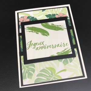Cartes de souhait, artisanale, fait main, handmade card, blank, sans texte, merci, thank you, lot de 8 cartes image 5