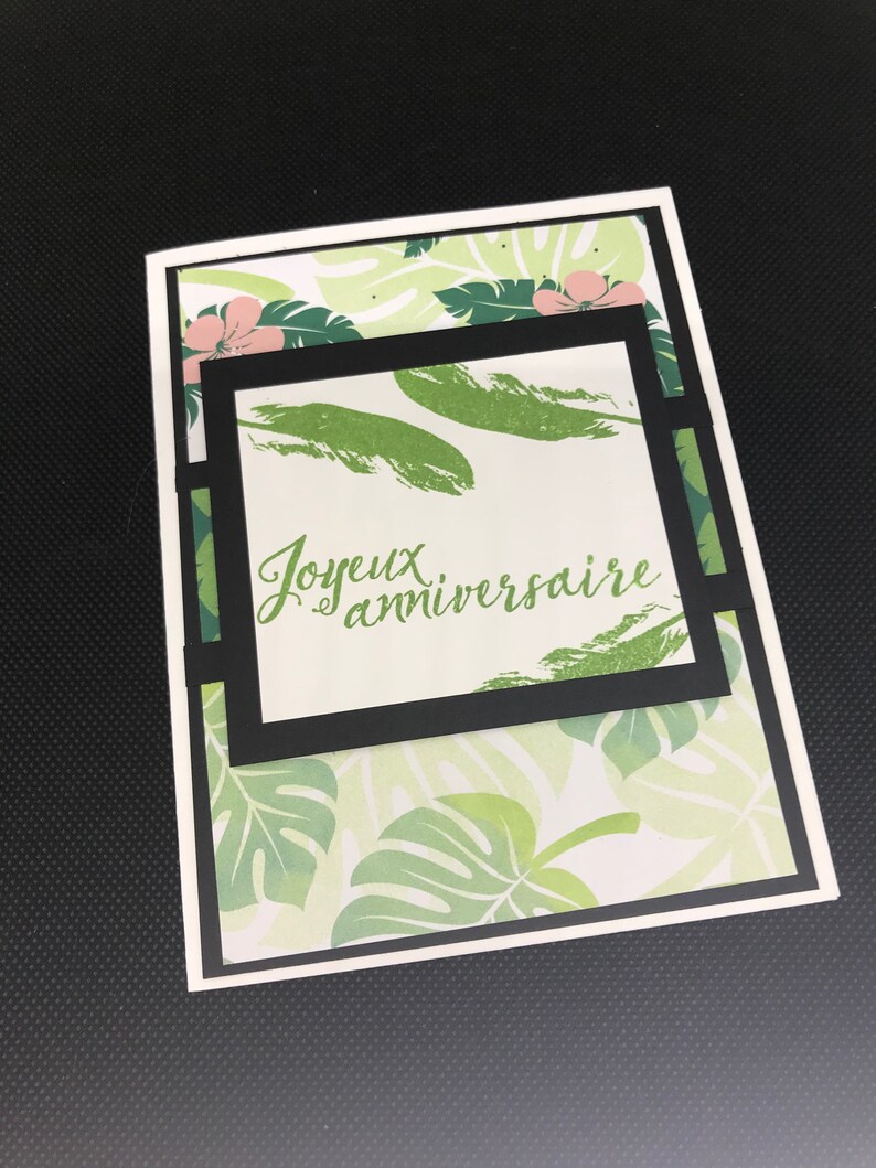 Cartes de souhait, artisanale, fait main, handmade card, blank, sans texte, merci, thank you, lot de 8 cartes image 5