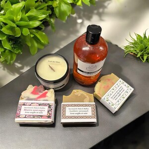 Ensemble cadeau fait main, naturel, cadeau, panier cadeau, fete des meres, anniversaire, retraite immagine 4