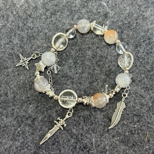 Pure Vanilla Cookie Inspired Bead Bracelet, Cookie Kingdom Run Inspired Bracelet