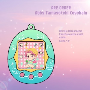 Kpop Demon Saja Boys Abby Tamagotchi Inspired Keychain charms,  Kpop Hunter Saja Boys Charm Gifts