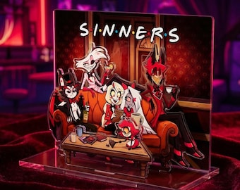 Hazbin Hotel Vees 回転式ファンアクリルスタンド、Voxtek ファンダム