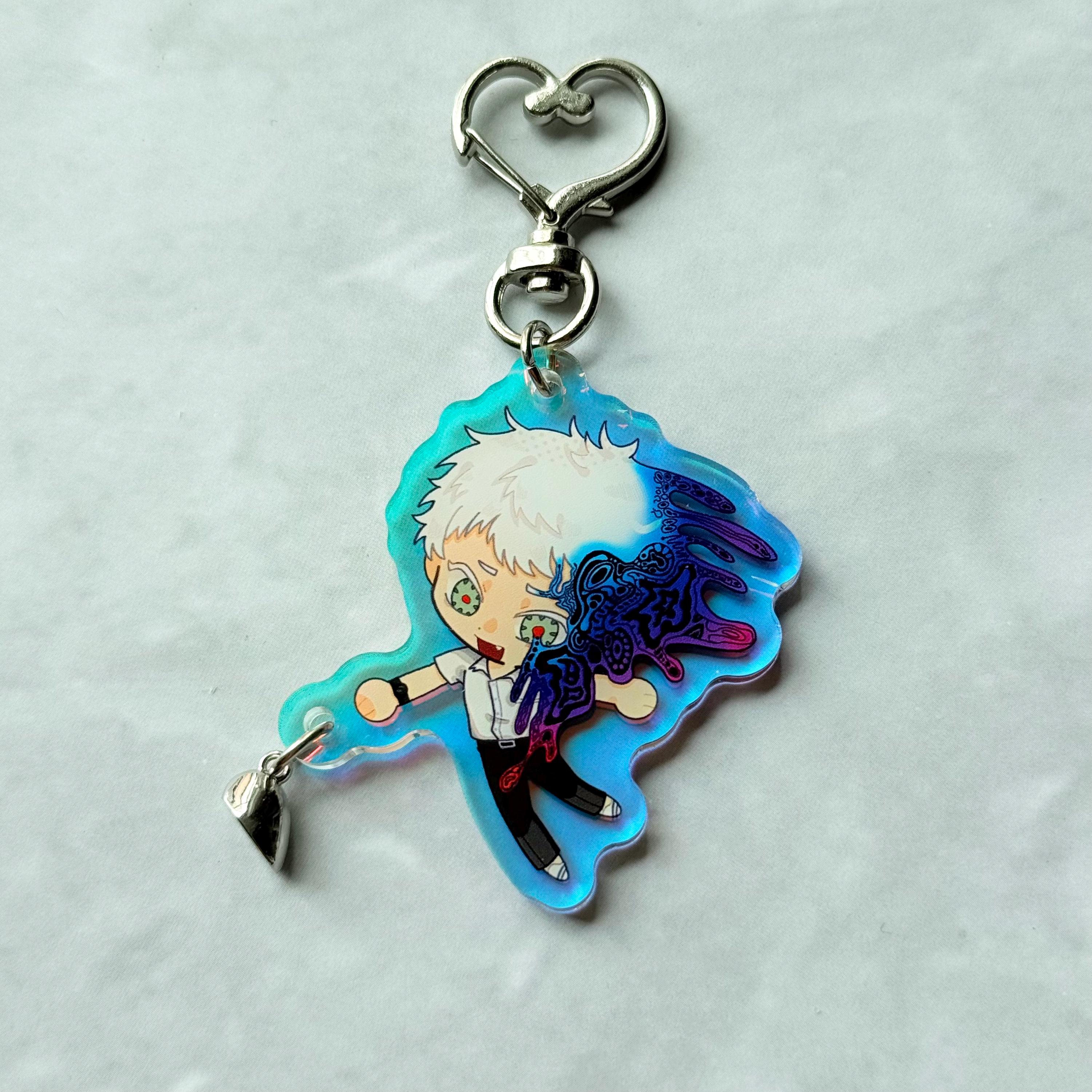 Hikaru and Yoshiki Summer Died Inspired Holographic Keychain