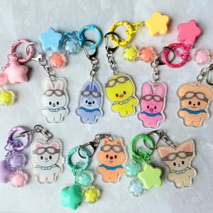 Stray Kids SKZOO keychain charm, SKZ K-Pop Gifts