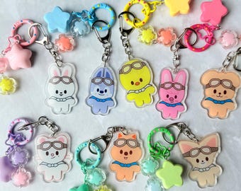 Stray Kids SKZOO keychain charm, SKZ K-Pop Gifts