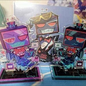 Hazbin Hotel Vox Acrylic Standee, TV Demon 8cm Standee, Vox Fan Gift