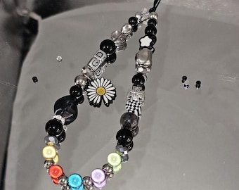 GDragon power phone charm, GDragon illustration Keychain charm, kpop style Inspired Jewelry