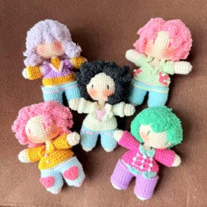 Kpop Demon Saja Boys Handmade Crochet Doll,  Kpop Soda boys Plush Doll, Sajaboys Jinu, Baby, Abby, Mystery, Romance