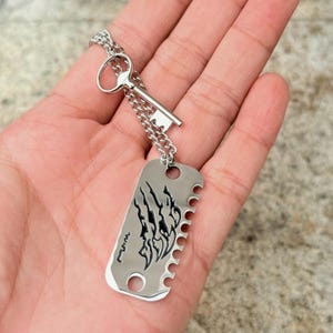 Love and Deepspace Caleb Wolfcut Cosplay Necklace, Love and Deepspace Inspired Jewelry