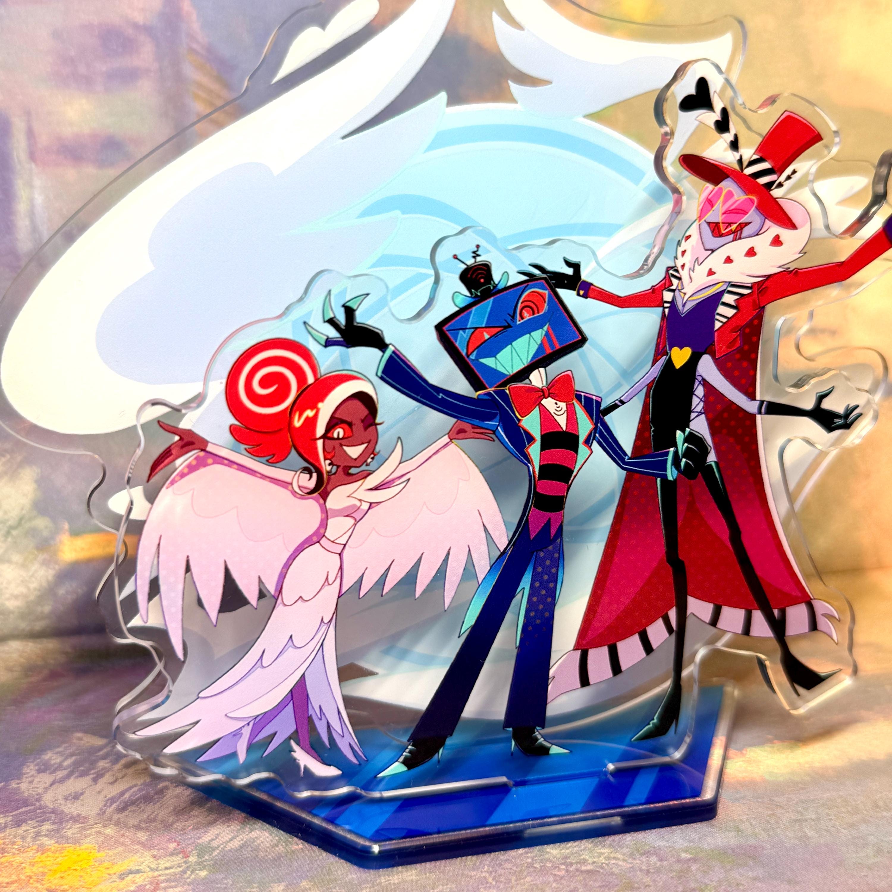 Hazbin Hotel Vees Inspired Acrylic Standee, Voxtek Fandom Display