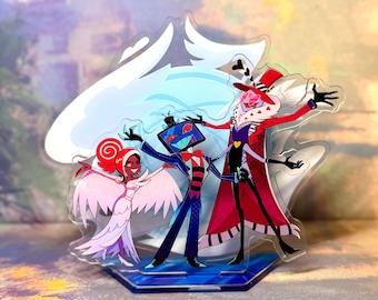 Hazbin Hotel Vees Inspired Acrylic Standee, Voxtek Fandom Display